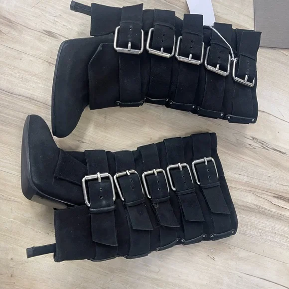 Balmain x Giuseppe Zanotti biker heeled boots / 39 - Picture 3 of 8